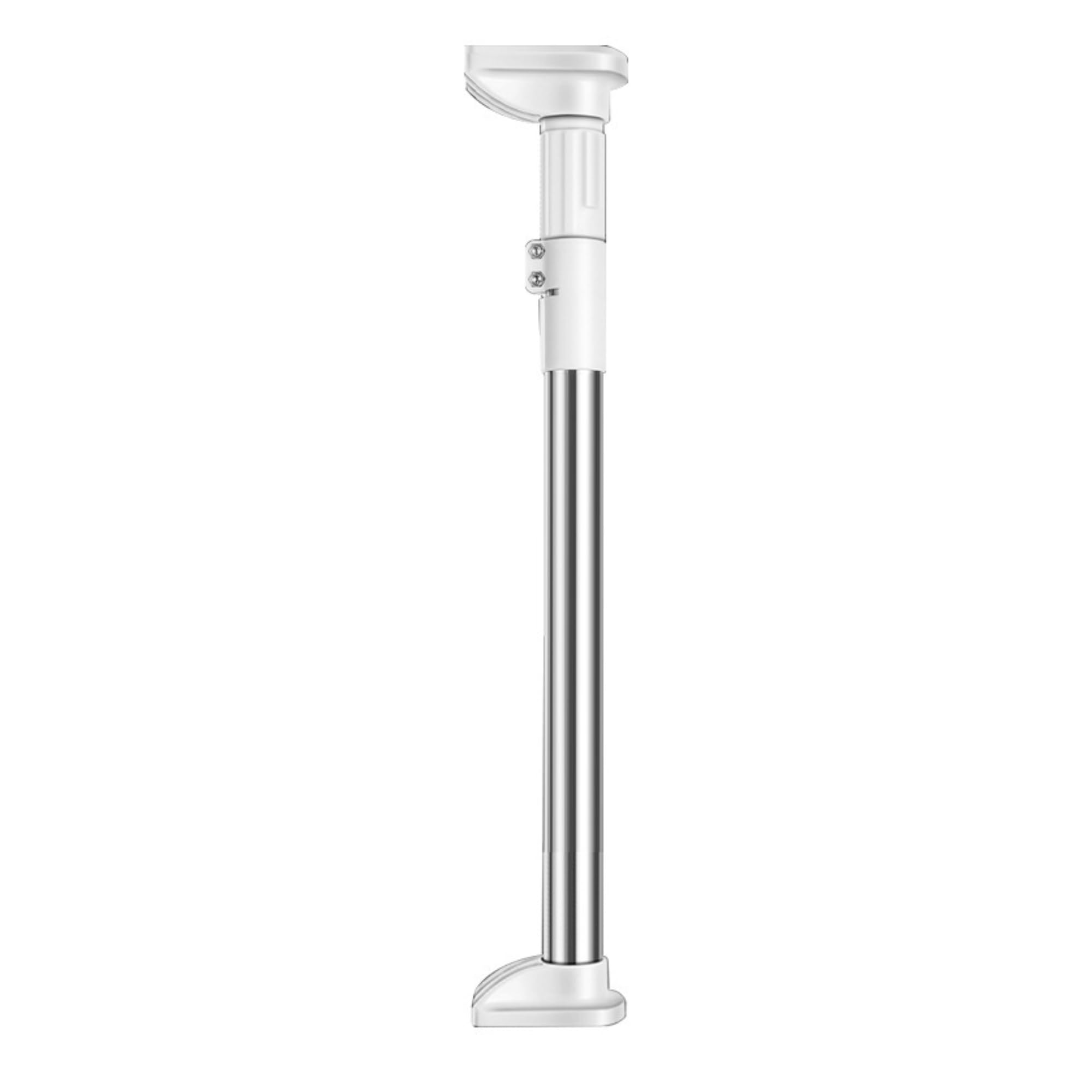 Extendable Stainless Steel Curtain Rod No drill, Shower Curtain Rod 70-120cm, Durable & Adjustable for Wardrobe, Bathroom, Kitchen - Thickened 25mm Diameter with Suction Cups & ABS Base