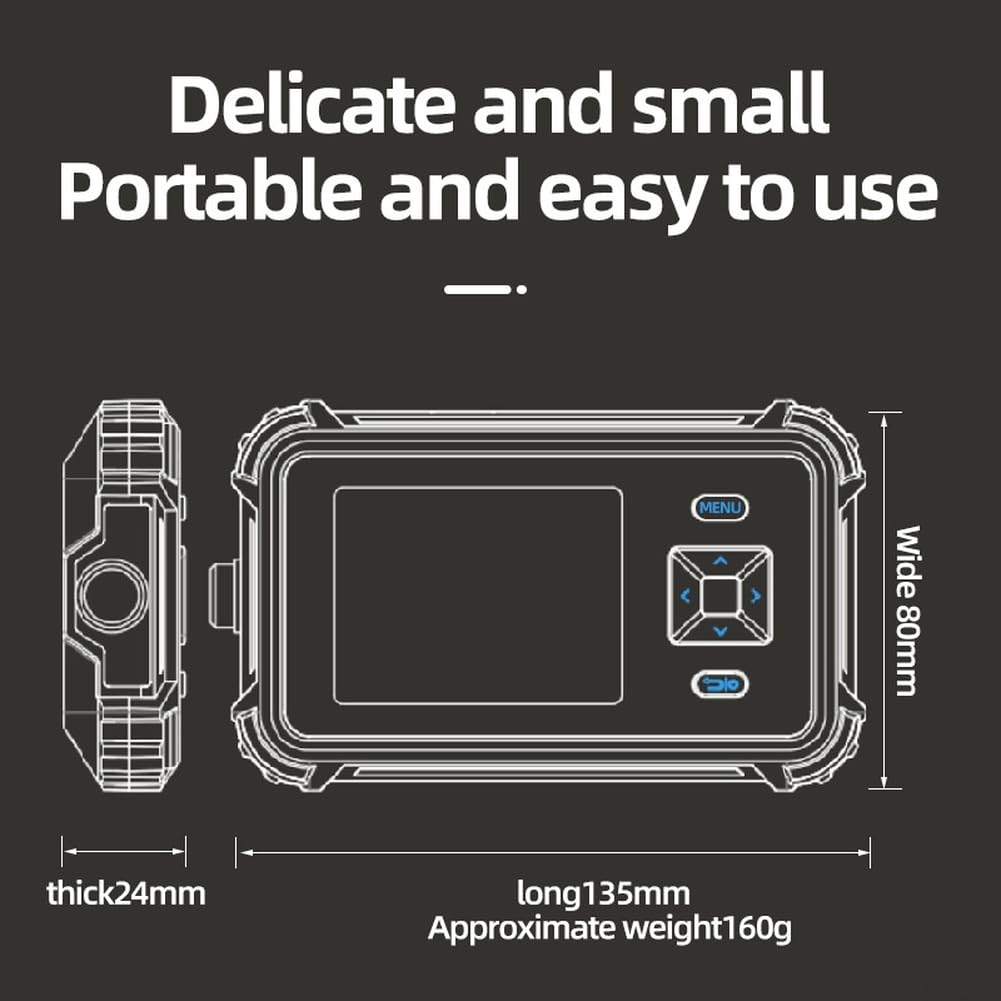 Testeur de résistance interne pour batterie, 0-100Ω et ± 110 V CC avec écran TFT de 2,8", rechargeable de type C pour cellules au lithium