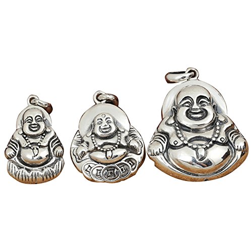 Pendentif Bouddha argent sterling cadeau spirituel sans pierre