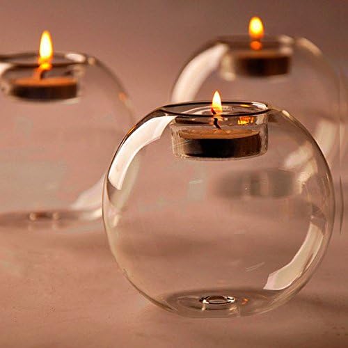 Portable Classic Crystal Glass Candle Holder Wedding Bar Party Home Decor Candlestick