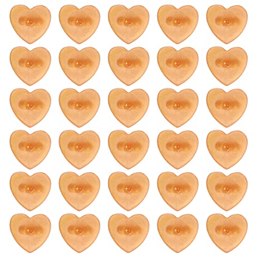 jojofuny 100 Pcs Heart Shaped Brooch Clasp Pin Backs Durable Rubber Badge Tacks for Lapel Pins Name Tags and Jewelry Making Lightweight and Portable Design