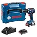Produktbild Bosch Professional 18V System Akku Bohrschrauber GSR 18V-55 (max. Drehmoment 55 Nm, 1.800 min¹, inkl. 2x 2.0Ah Akku, Schnellladegerät GAL 18V-40, L-BOXX)