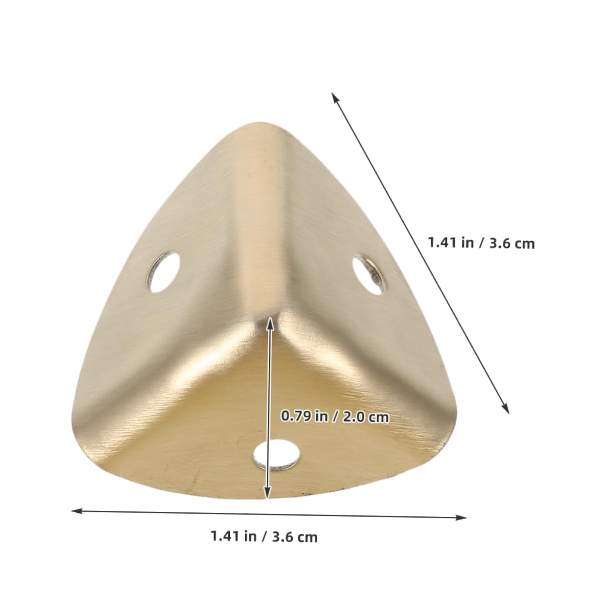 Holibanna Stainless Steel 90 Degree Box Corners Furniture Edge Protectors Wood Cabinet Case Guards 12 Pieces for Durability Decor