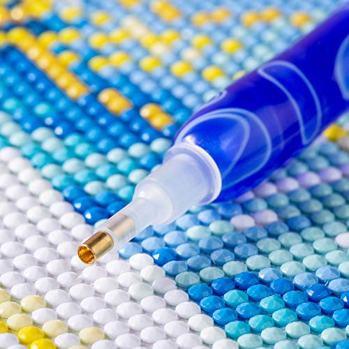 Oyearts 5D Diamond Painting Pens Kits, Diy Handmade Resin Drill Picker Tool For Diamond Painting, Cross, Stitch, And Nail Art（Blue #TOP3