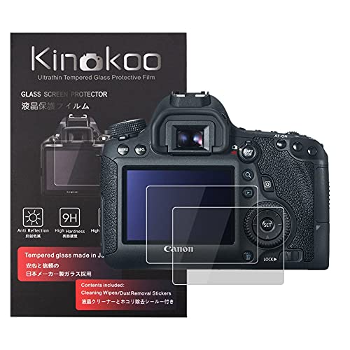 kinokoo Tempered Glass Film for Canon EOS 600D/EOS Rebel T3i/EOS M/EOS M2 Crystal Clear Film Canon 600D M M2 Screen Protector Bubble-free/Anti-scratch(2 pack)
