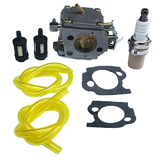 KIPA Carburetor Spark Plug Fuel Filter kit for Stihl 041 041AV 041 Farm Boss Gas Chainsaw # 1110-120-0609 with Mounting Gaskets