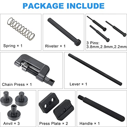 BOOMSTART 13-Pieces Universal Motorcycle Bike Chain Breaker Splitter Link Riveter Repair Tool - Image 2