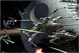 Póster Star Wars - Death Star Battle - cartel económico, póster XXL