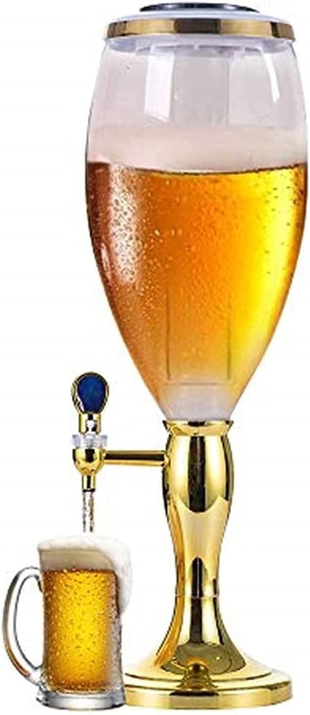 MYUYEE Beer Dispenser, Beverage Dispenser With Faucet, 3L Beer Dispenser, Spherical Beverage Dispenser, Bar Beverage Tower