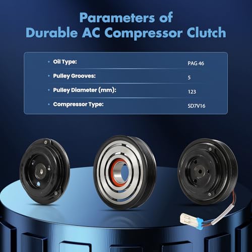Image of ECCPP A /C Compressor Clutch 2005-2011 for Saab 9-3 2.0L AC Clutch