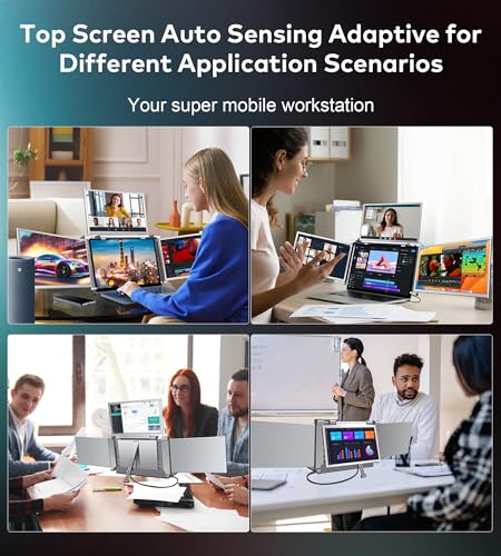 Triple Portable Monitor for Laptop