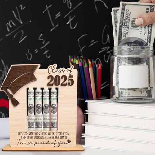 Graduation Money Holder 2025, Graduate Cash Holder, 2025 Money Holders Graduation Gift, Cash Envelope Senior College University Gifts For 2025 Graduates, Class Of 2025 Present (Money Holder Sign)3