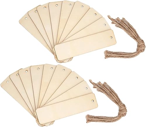 Miniatura 1 de Beautiful 20Pcs Wooden Blank Bookmark Blank Bookmarks Wooden Bookmarks Wood Bookmark DIY Bookmarks Graffiti Blank Bookmarks Graffiti Bookmarks