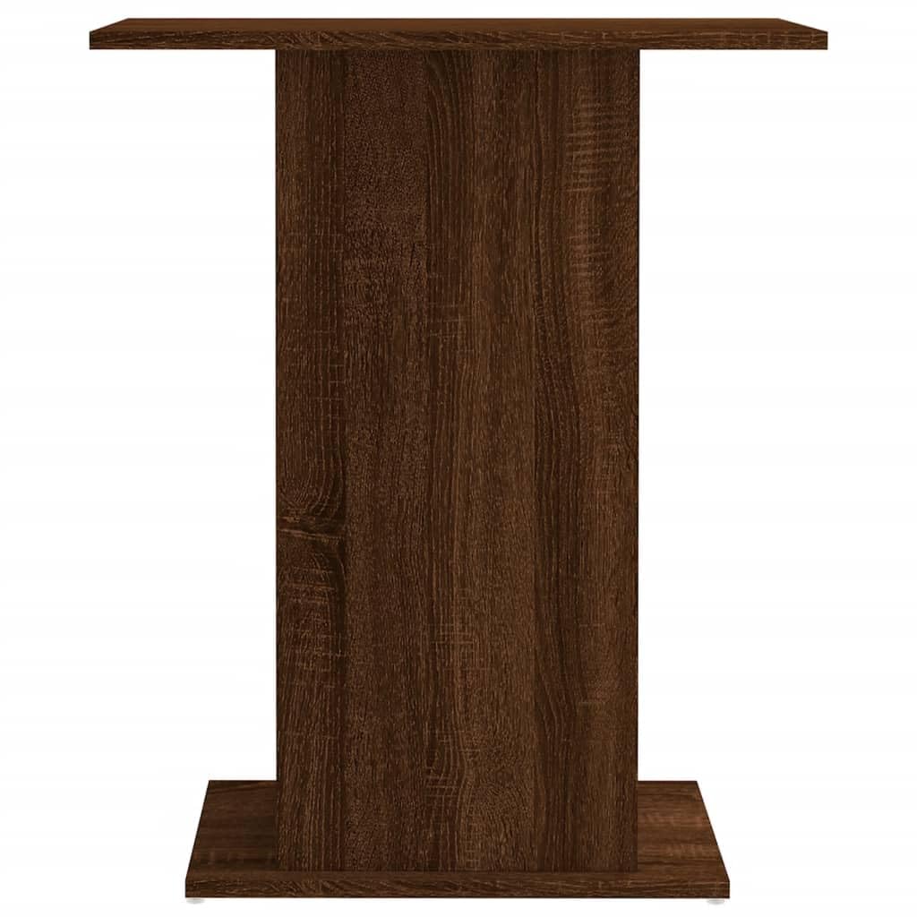 vidaXL Soporte Acuario Madera ingeniería marrón Roble 60,5x36x72,5 cm