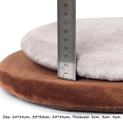 Coussin pour tabouret rond rigide : mousse mémoire de forme antidérapante - 5