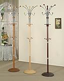 ADF Manhattan 74-Inch Coat Rack, Oak