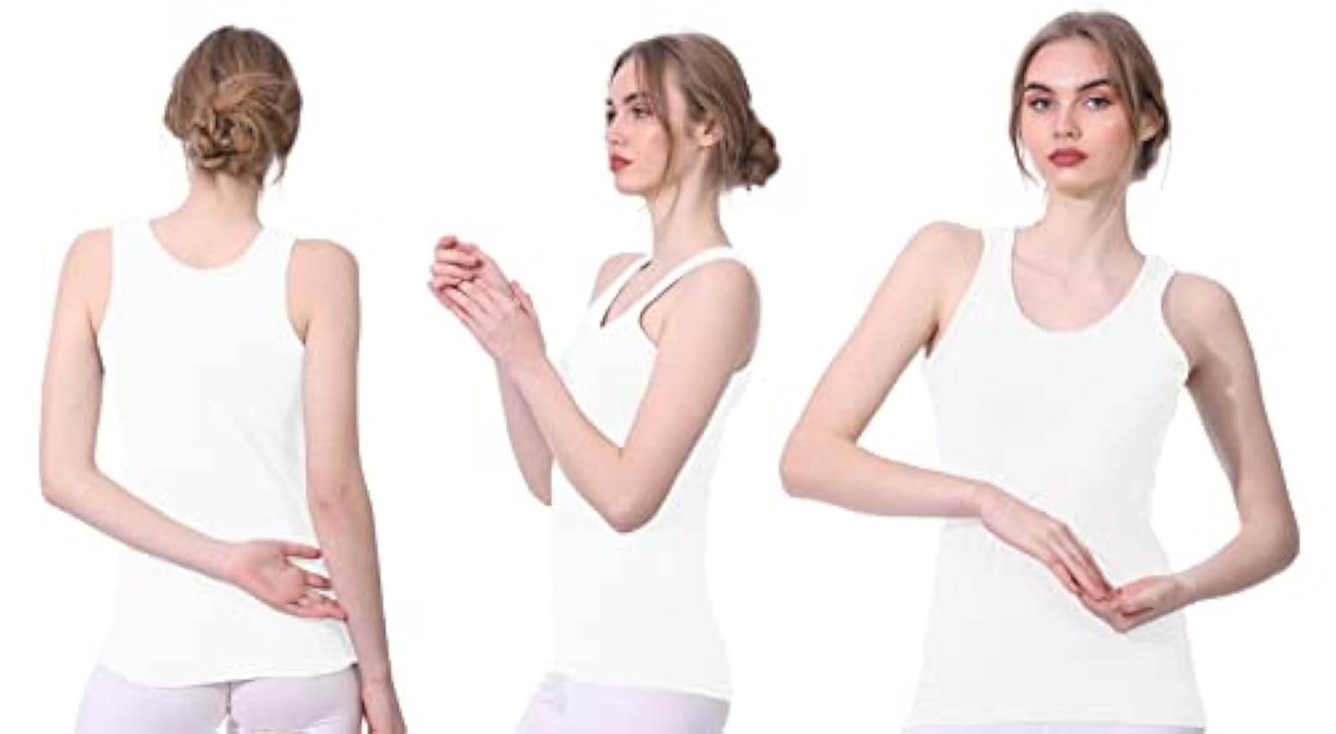 Dice Womens Bundle DW115/01 S/16 P*3 Solid Cut Undershirt (pack of 3)