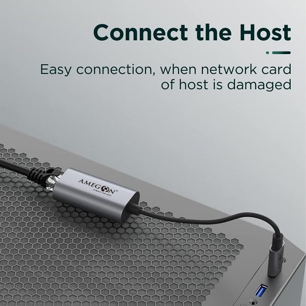 Image of Amua05A USB A-LAN Port USB 3.0, Speed: 10M /100M /1000Mbps, for Projector, Monitor, Tv< Laptop, and More., Black