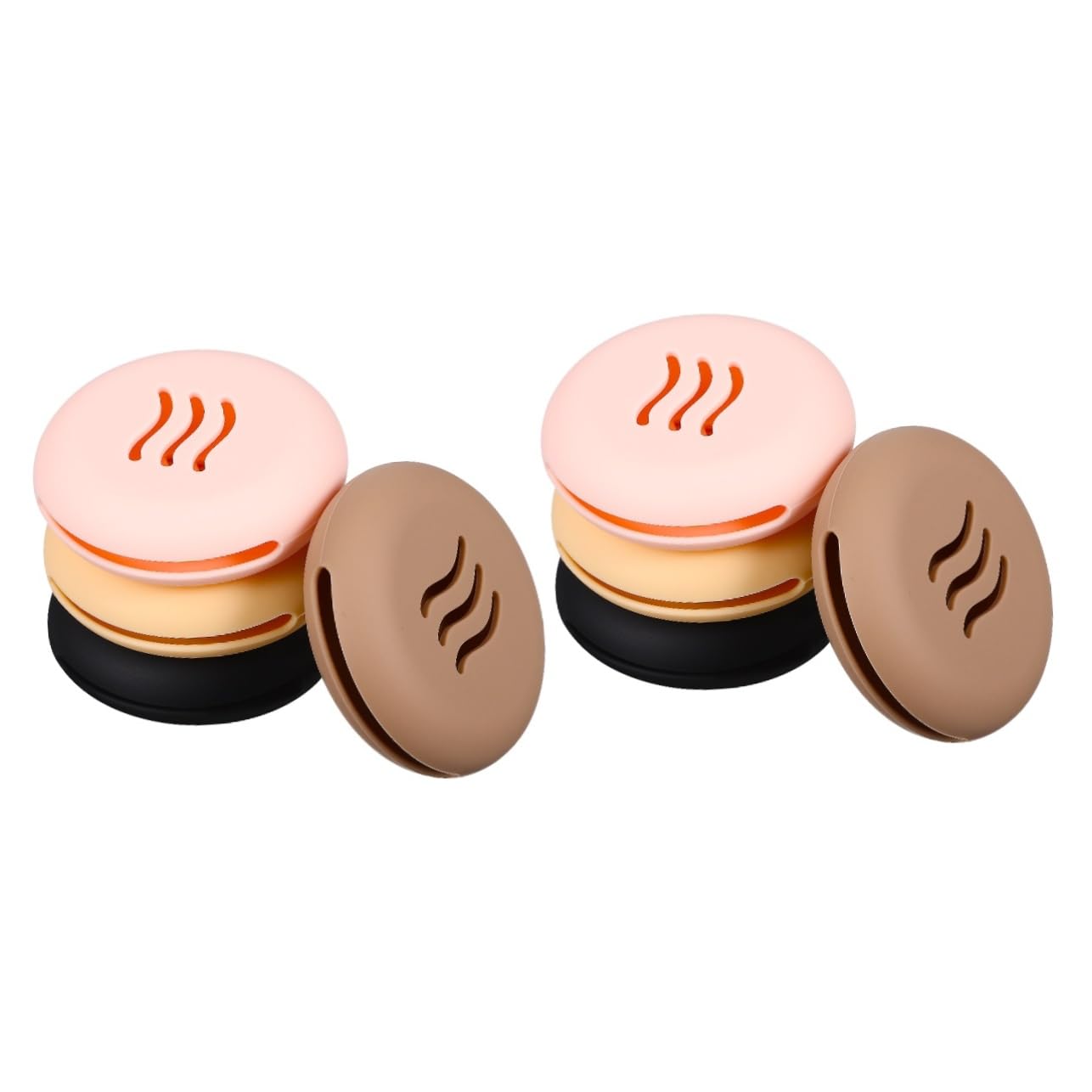 8 Piezas Estuche Porta Borlas Caso De Hojaldre Cosmético Soporte De Esponja De Belleza Organizador De Herramientas De Maquillaje Ronda Accesorios Gel De Sílice Viajar
