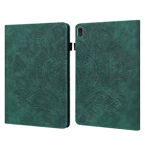 GLANDOTU Tablet Case for Lenovo Tab E10 (TB-X104F) Tablet-lightweight Shockproof Embossed Flip PU Leather Cover Case with fold Stand Protection- Green - Image 2