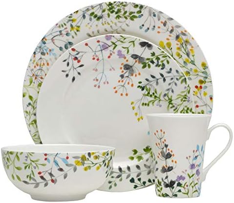 Mikasa 5229054 Tivoli 16-Piece Dinnerware Set, Assorted
