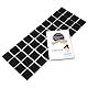 Adsamm® / 40 x Selbstklebende Filzgleiter/Schwarz / 25x25 mm/Quadratisch/Möbelgleiter aus Filz mit 3.5 mm Stärke/Möbel- und Bodengleiter