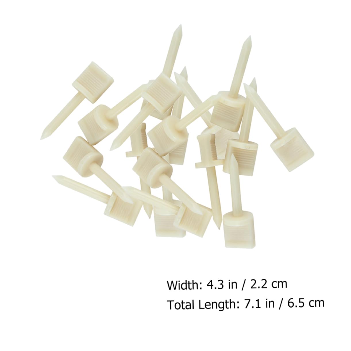 GOOHOCHY Nylon Archery Target Nails 6.5/5.4cm Pins Target Stakes 20pcs Archery Targets for Backyard Strong Fixation
