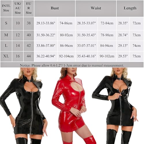 Combinaison en cuir synthétique stretch avec zip ajustable - 7