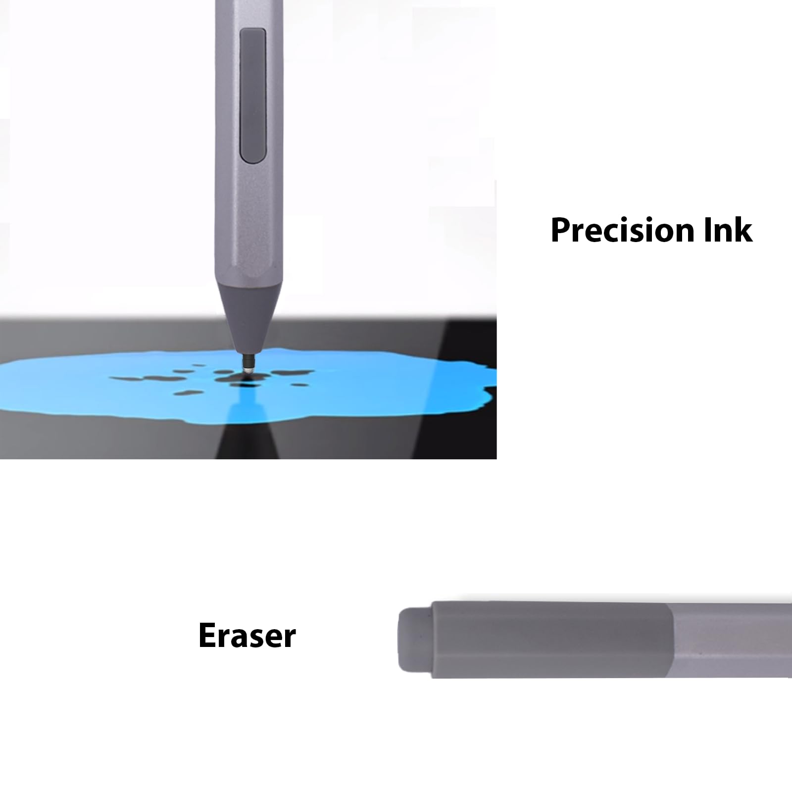 Surface Pen per Microsoft Surface Pen 1766 per Surface Pro 7+/8/7/6/4/3/Go3/2/1/Studio 2+/2/1/Book 3/2/1/Laptop 5/4/3/2/1,4096 livelli di sensibilità alla pressione, assorbimento magnetico, senza