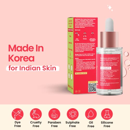 Image of Chicnutrix Glow+Outshine - 500mg Japanese L-Glutathione Effervescent Tablets & Korean Brightening Face Serum with 5 Brightening Actives | For All Skin Types | Cruelty & Paraben Free | For Radiant Skin