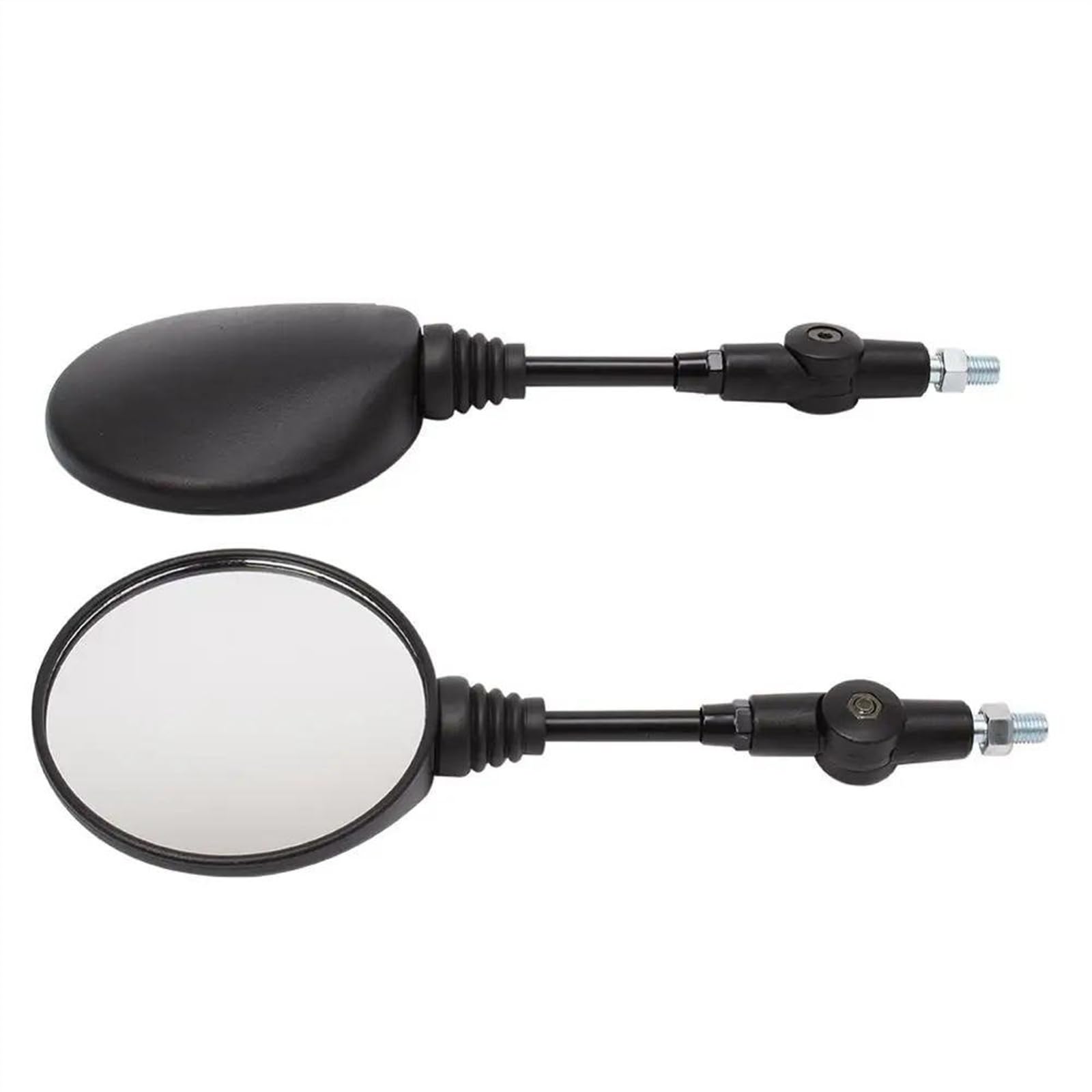 Espejo Retrovisor Motocicleta Espejo Retrovisor Lateral Universal Para Motocicleta Y Bicicleta Eléctrica Espejo Redondo Plegable Anticaída Color Negro 10mm Retrovisores Manillar