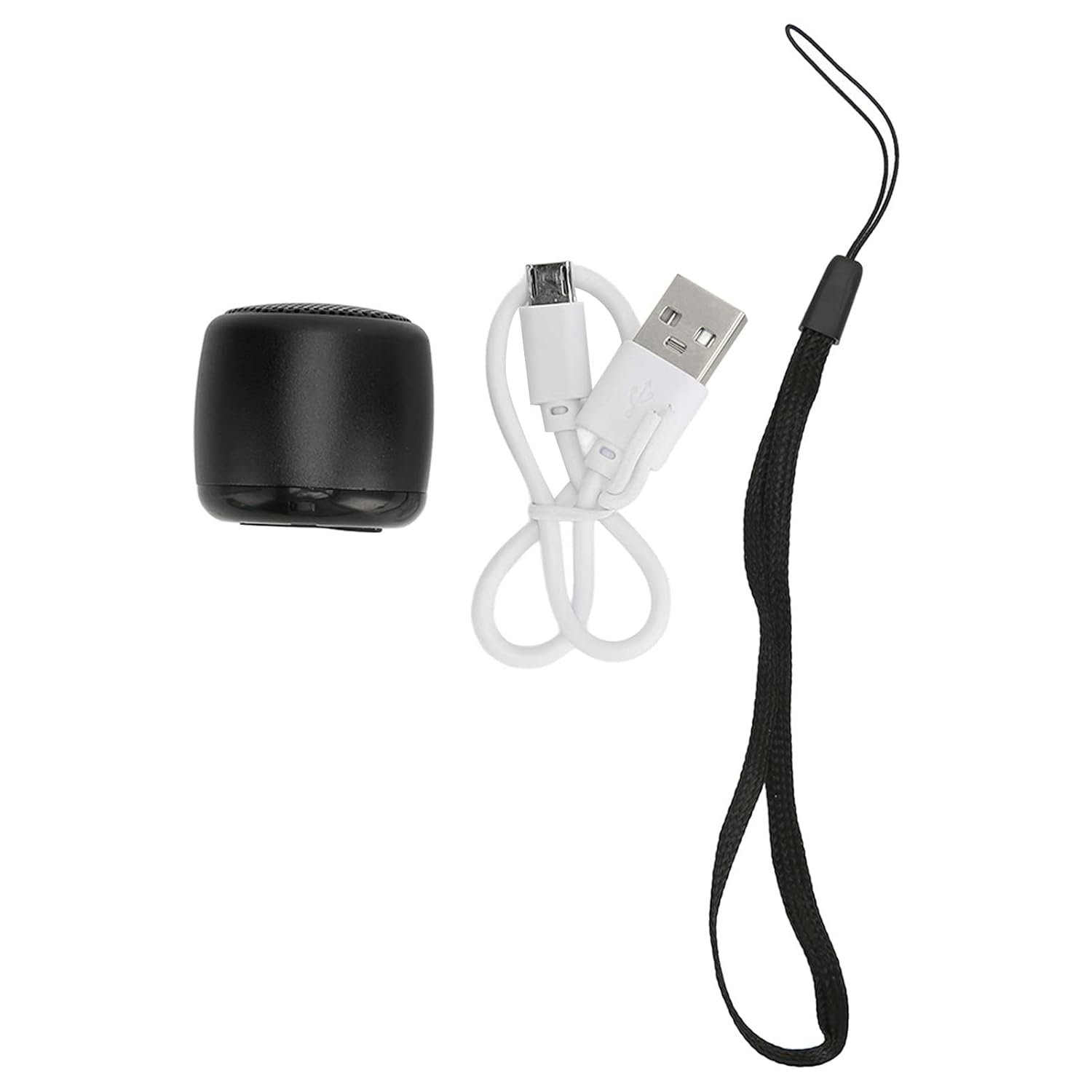 Small Speaker Compact Mini Metal USB Rechargeable Subwoofer for Phone Tablet PC Compatible with Any Device Ideal Music