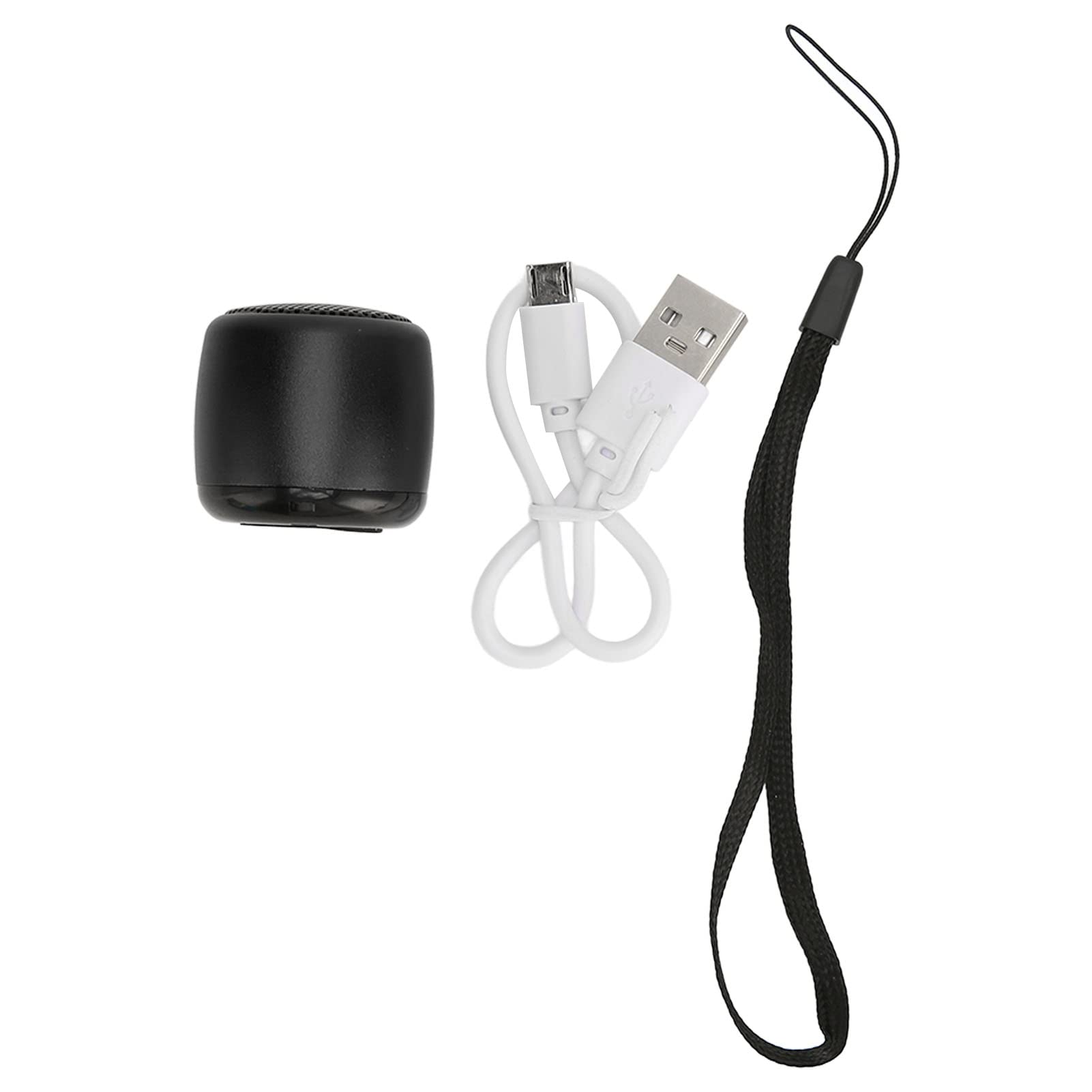Small Speaker Compact Mini Metal USB Rechargeable Subwoofer for Phone Tablet PC Compatible with Any Device Ideal Music