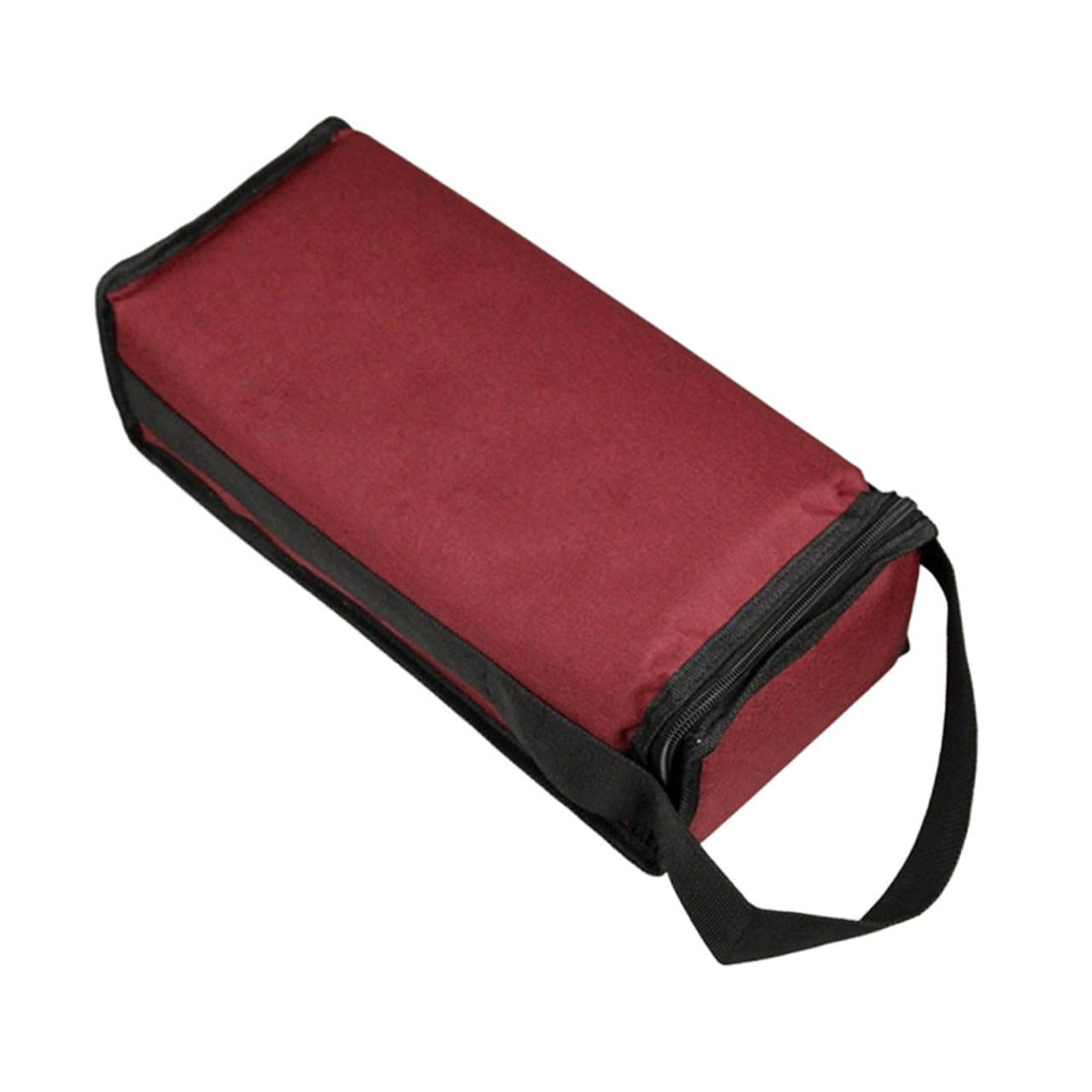 SOLUSTRE à vin pour 2 bouteilles, parfait pour les voyages, le camping et les pique-niques, de voyage avec séparateur et bandoulière pratique, rouge, m