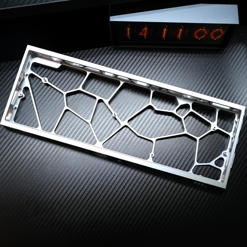 Carcasa para teclado mecánico JSJT Hollow60 V3, carcasa de aluminio GH60 para teclado DIY del 60 %, compatible con Wooting60HE/HM66/Mad60/M6lite+/DZ60/M6Pro+/Win60 (plateado anodizado) miniatura 6
