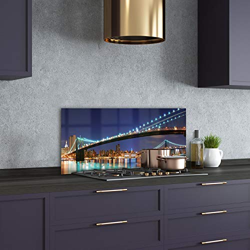 Splashback guard verre trempé cuisine Manhattan 100x50cm - 3