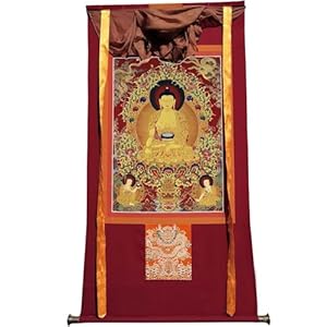 Gandhanra Shakyamuni Thangka Wandteppich Giclée-Druck 47x32
