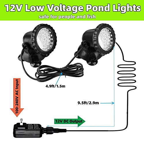 Underwater Pond Light, ​Color Changing Led Fountain Lights, Rgb Ip68 Waterproof Submersible Lights, Yard Spot Lights Multi-Color Dimmable For Outdoor Landscape Fountain Fish Pond Decoration (1 Pack) #TOP6