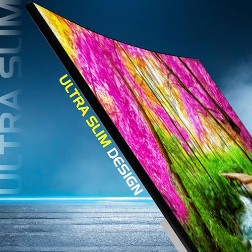 Image of Zebion 24 Inch (60.45cm), FHD Curved Led Monitor Crista Series, IPS Panel, 1920x1080 Pixel with Max Resolution, 75Hz,HDMI, VGA, Wall Mountable, Fast Response Time, 3 Year Warranty