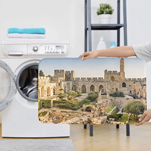 Israel At The Tower Of David Print Rug Mats Pads Badvorleger Badteppich Set 3-teilig + Konturteppich + Toilettendeckelbezug – Bild 8