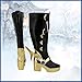Helltaker Doctor Dottore Cosplay Shoes Fashion Long Black Boots for Halloween Carnival Party