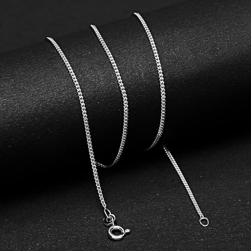 18 inch Curb Style Chain 925 Sterling Silver Jewelry DGC10333