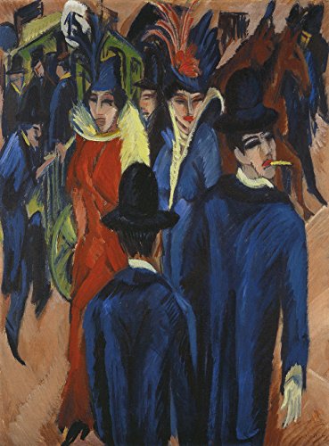 Réplica Kirchner Berlin Street Scene en papel Archival Matte de alta calidad