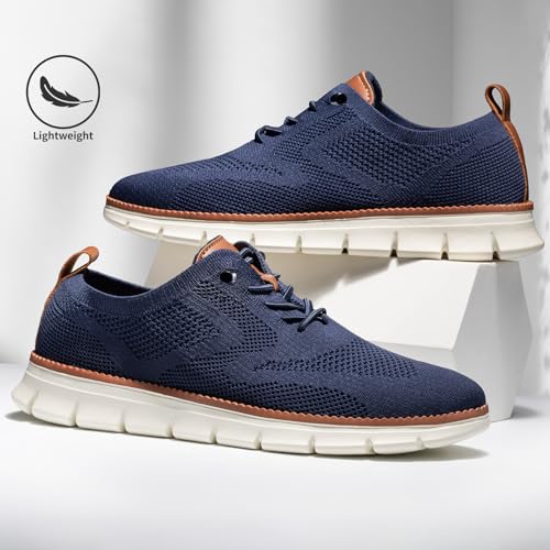 Wearbreeze Shoes for Men,Business Casual Shoes Mens,Comfortable Urban Dress Shoe for Men,Oxfords Mesh Sneakers,Breathable Upper Footwear,Lace-Up Lightweight Tennis Walking Shoe3