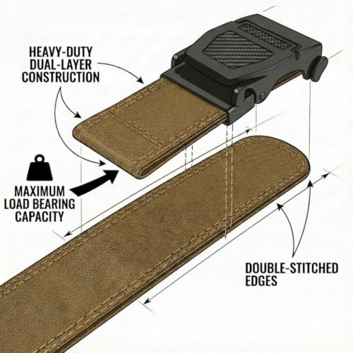 Image of KingMoore Tactical Gun Belt | 1.5 inch Width Dual-Layer Heavy-Duty 1000D Nylon for EDC & CCW