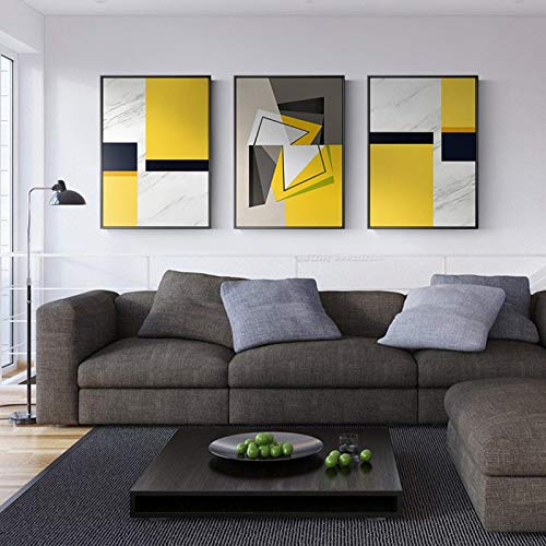 Affiche géométrique salon design scandinave grand format 60x90cm