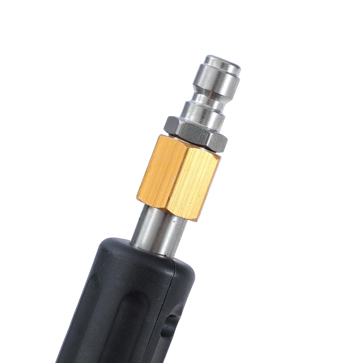 AIM Tools Aste e Bacchetta di Prolunga per Idropulitrice 10 Pezzi 4000 PSI Lancia per Idropulitrice con 5 Punte per Ugello, 1/4" Collegamento Rapido, Attacco per Pulitore per Grondaie