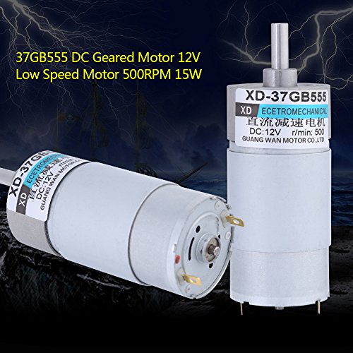 Mikro Getriebemotor, DC Getriebemotor XD-37GB555 15 W 12 (V) 500 (U/min), Bürsten Gleichstrommotor hergestellt aus einer Kupferdrahtspule und einem Metallgetriebe für Automatisierung Ausrüstung