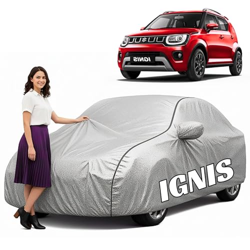 Image of 100% Waterproof Car Cover for Ignis (All Models & Years) - Custom Fit with Mirror Pockets, Triple-Stitched, Soft Inner Lining, UV & Heat Resistant, Outdoor /Indoor Protection