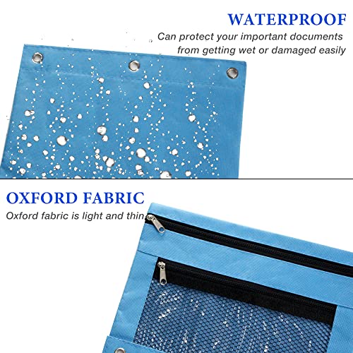 Binder Pouch 3 Ring Pencil Pouches, 12 Pack 12 Color Zipper Pencil Case Pencil Bags With Double Pocket For Storing School Supplies #TOP3